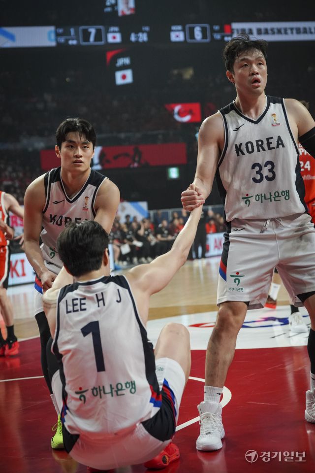 3·1절, 대한민국 농구대표팀 일본과의 농구월드컵 예선에서 78-72로 아쉬운 패배 [포토뉴스]