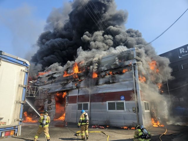 화재 현장. 경기도북부소방재난본부 제공