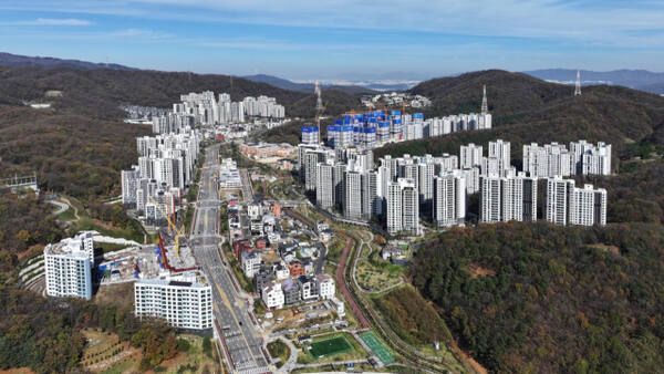 성남 대장동 도시시개발사업 부지 전경. 성남시 제공