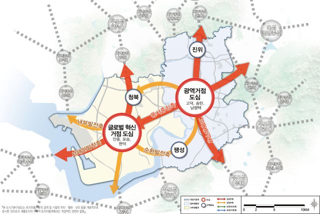 평택시 도시계획 구상도. 평택시 제공