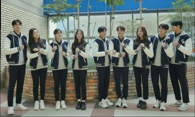 시흥 능곡고 학생들이 올해부터 새로 바뀐 ‘편한교복’을 입고 포즈를 취하고 있다. 시흥능곡고 제공