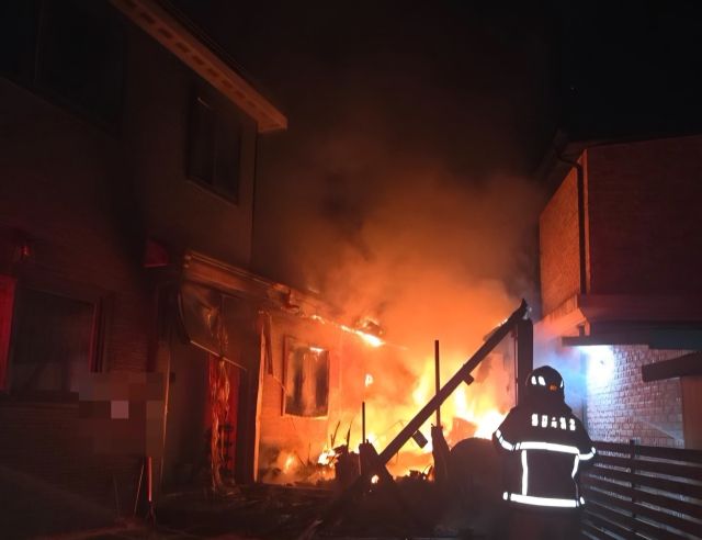 여주 세종대왕면 단독주택 화재현장. 여주소방서 제공