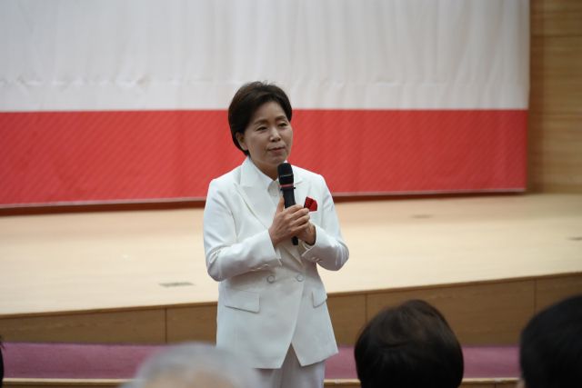 양향자 최고위원이 3일 열린 ‘2030 경기도’ 출판기념 북콘서트에서 발언하고 있다. 양향자 최고위원 제공