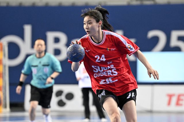여자 핸드볼 광명 SK슈가글라이더즈의 강경민. 한국핸드볼연맹 제공