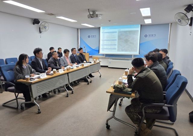 안양시는 4일 오전 10시 시청에서 박달스마트시티 기본 및 실시설계 착수 전 관계기관과 회의를 진행했다. 안양시 제공