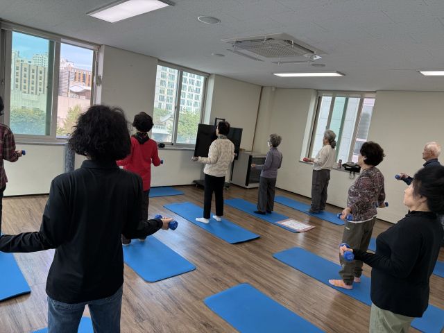 치매 예방 운동 교실 장면. 남양주시 제공
