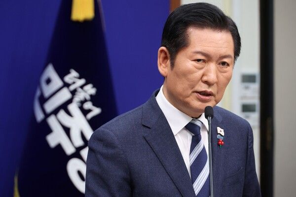 더불어민주당 정청래 대표가 발언하고 있는 모습. 연합뉴스