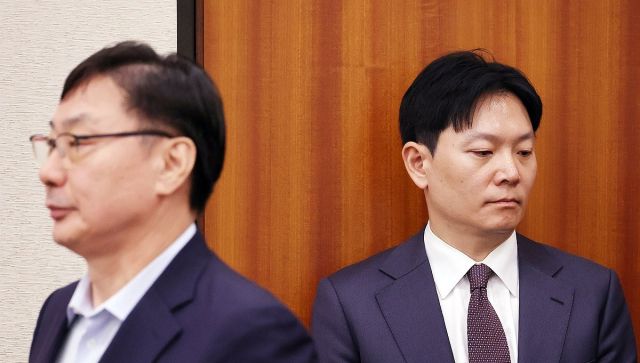 이화영 전 경기도 평화부지사(왼쪽)와 박상용 검사. 연합뉴스