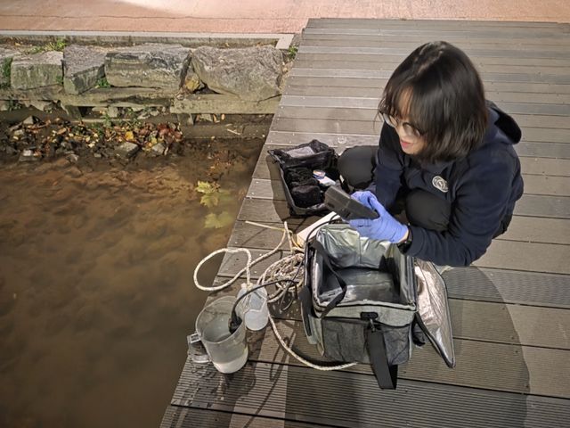 하천 수질오염원 특별점검 모습. 과천시 제공