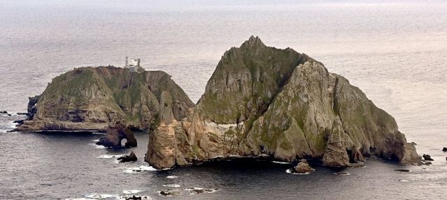 상공에서 바라본 독도.연합뉴스