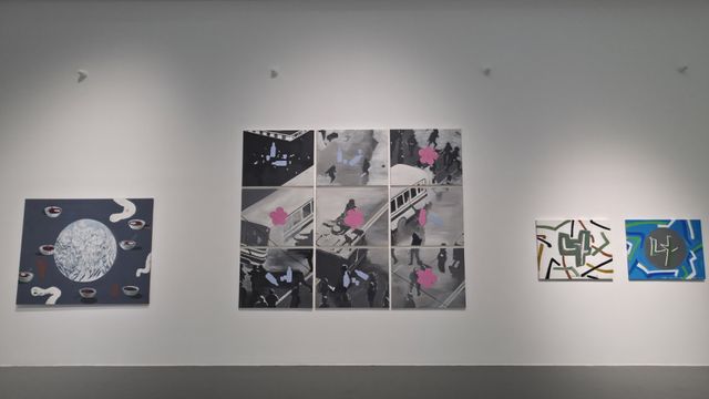 김정헌 작가의 작품 ‘어쩌다보니 나 너', ‘어쩔 수 없이 너 나’(오른쪽) 등으로 전시는 마무리된다. 이나경기자