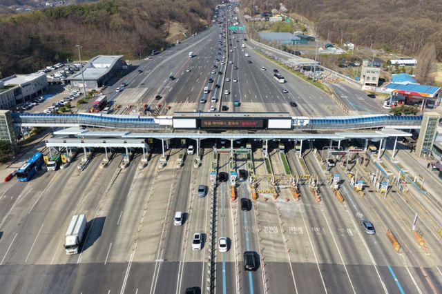 의왕톨게이트 전경. 경기도 제공