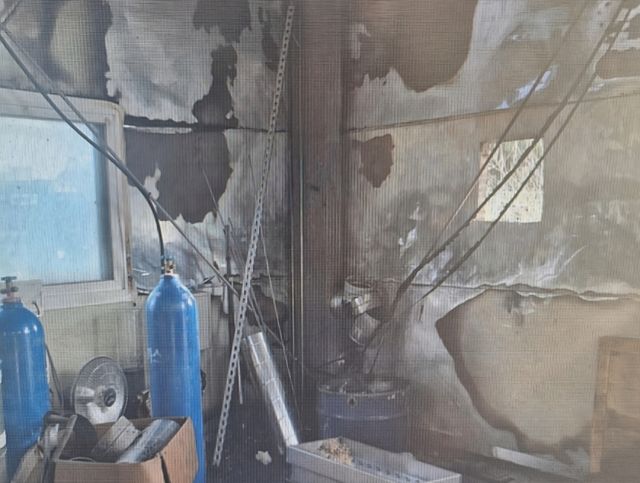 평택시 고덕면 공장 화재현장 모습. 송탄소방서 제공