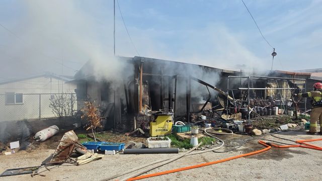 화재 현장. 안성소방서 제공