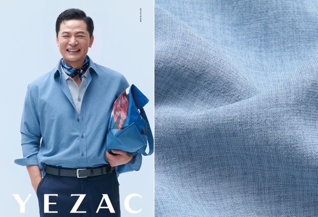 형지I&amp;C의 남성 토탈 이너웨어 브랜드 ‘예작(YEZAC)’이 ‘아트 오브 패브릭(Art of Fabric)’ 시리즈의 1번째 라인업으로 기능성 린넨룩 셔츠 13종을 출시했다. 브랜드 앰배서더 김창옥 교수의 캠페인 화보. 형지I&amp;C 제공