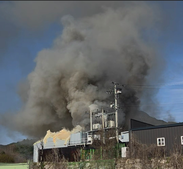 포천 이동면 장암리 식품공장 화재현장. 포천소방서 제공