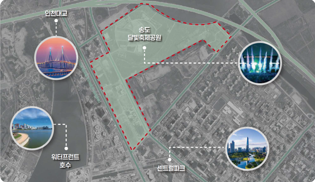 인천시가 구상하는 포뮬러1(F1) 그랑프리(GP) 대회의 서킷. 시 제공