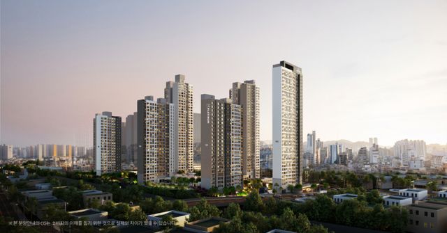 ‘괴안3D 온수역 쌍용 플래티넘’ 조감도. 부천시 제공