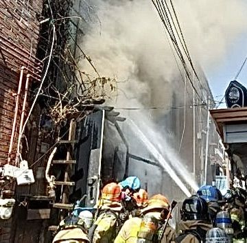 화재 현장. 경기도소방재난본부 제공