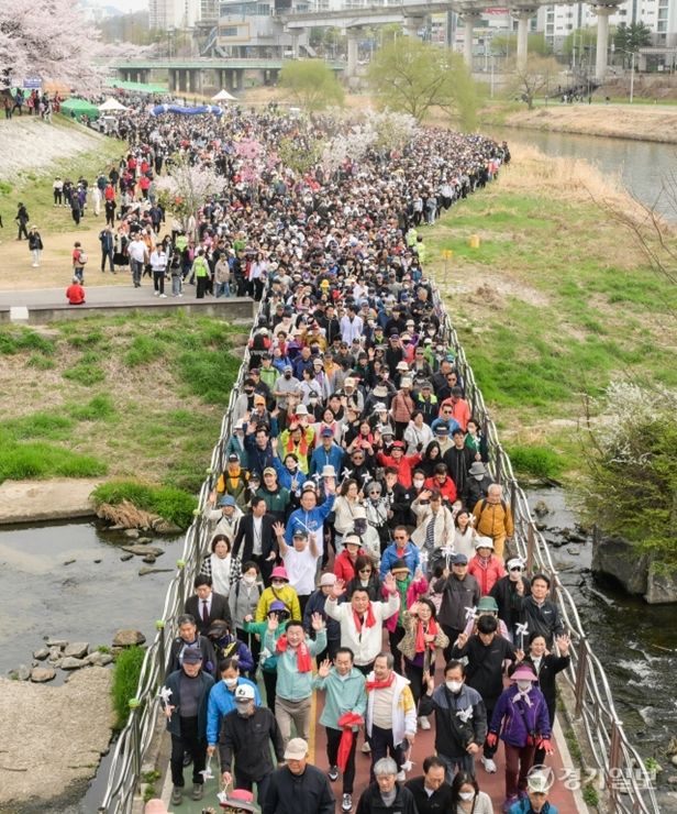 지난해 열린 의정부 한마음 건강걷기 모습. 경기일보DB.