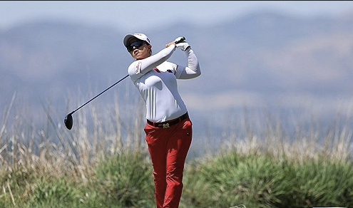 티샷 날리는 김세영. AFP=연합뉴스