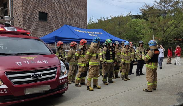 포천소방서가 산불 대응 훈련으로 재난 대응 체계 강화에 나서고 있다. 포천소방서 제공