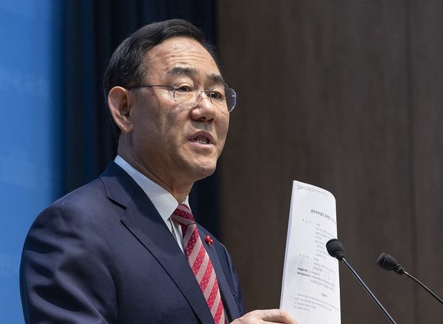 대구 시장 후보 '컷오프' 관련 가처분 신청 완료 밝히는 주호영 부의장. 연합뉴스