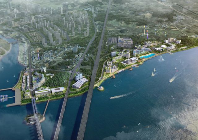 평택호 전경. 평택시 제공