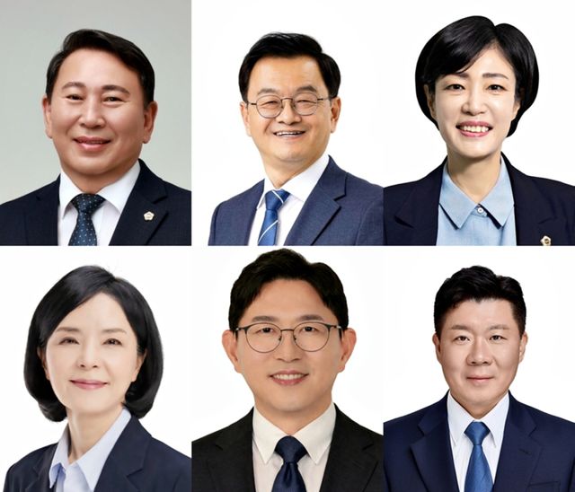 8일 시작되는 더불어민주당 고양시장 예비경선에 참가하는 예비후보. (왼쪽 위)명재성·민경선·이경혜 (왼쪽 아래)이영아·장제환·최승원·예비후보. 민주당 6·3지방선거 특별홈페이지 캡처