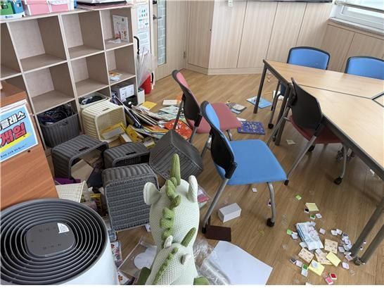 제주 초등학교 교사 폭행 사건 당시 위클래스 현장. 제주교사노동조합