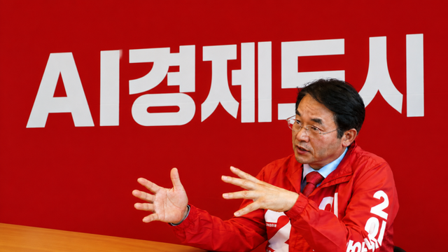 이동환 국민의힘 고양시장 후보가 고양시 현안에 대한 입장을 밝히고 있다. 이동환 후보 선거사무소 제공
