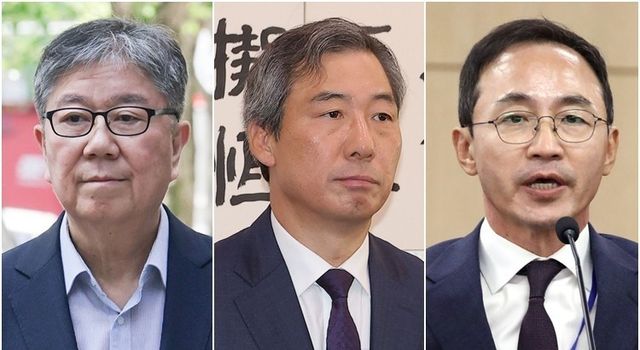 김대기·윤재순·김오진. 연합뉴스