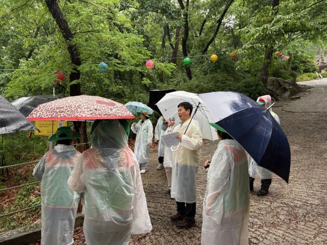 안양시가 만안구 석수1동에서 산사태 주민대피훈련을 진행했다. 안양시 제공