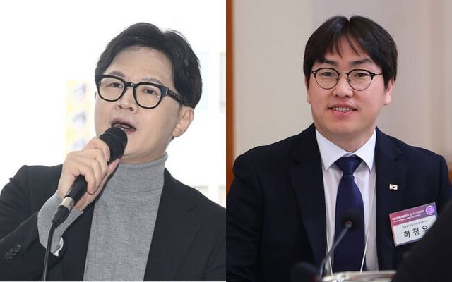 한동훈 전 국민의힘 대표(왼쪽)와 하정우 전 청와대 AI미래기획수석(오른쪽). 연합뉴스