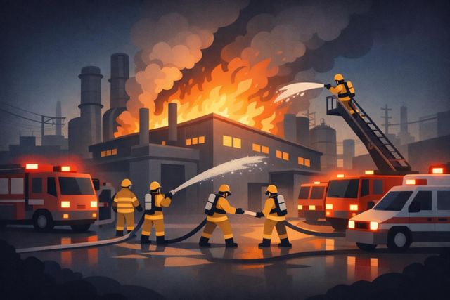 심야에 불난 파주 가구 공장…인명피해 없이 진화