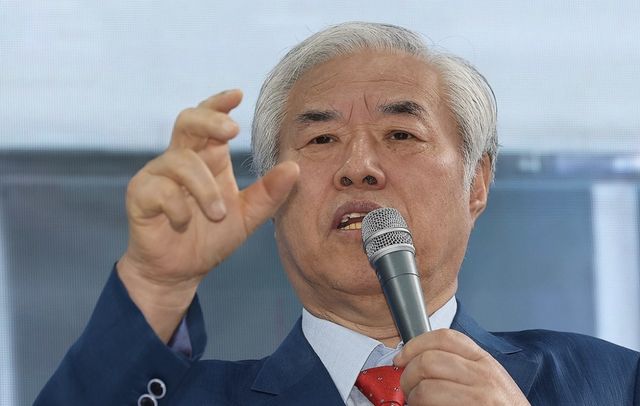 기자회견 발언하는 전광훈 목사. 연합뉴스