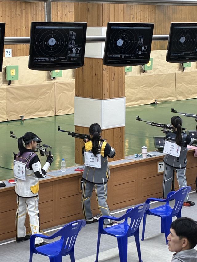 24일 제55회 전국소년체육대회 사격경기가 열리고 있다. 경기도체육회 제공