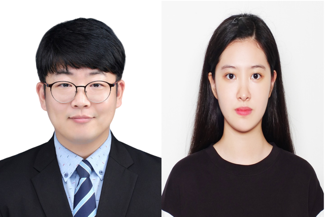 인하대 디자인테크놀로지학과 김종현 교수와 우성연 학생. 인하대학교 제공