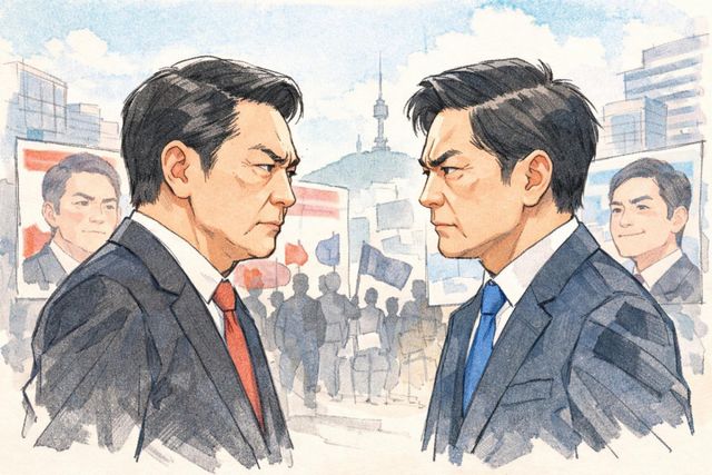 6·3 지방선거 김포시장 선거가 막바지 고발전과 흑색선전 논란으로 얼룩지고 있다. 이미지 AI 생성