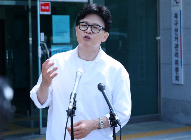 무소속 한동훈 부산 북갑 국회의원 보궐선거 예비후보. 연합뉴스