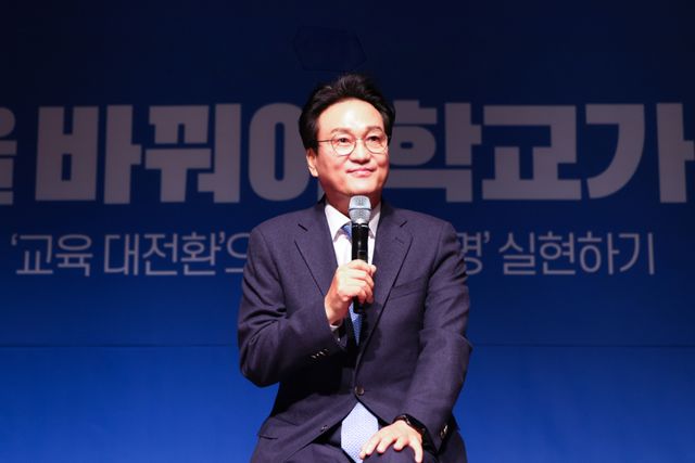 안민석 경기도교육감 민주·진보 단일후보. 안민석 캠프 제공