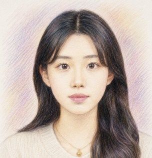 유족이 공개한 이채원 양 초상화. 유가족 제공