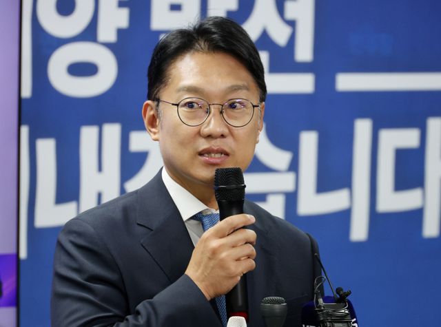 6·3 지방선거와 함께 치러진 인천 계양을 국회의원 보궐선거에 당선된 더불어민주당 김남준 의원. 연합뉴스