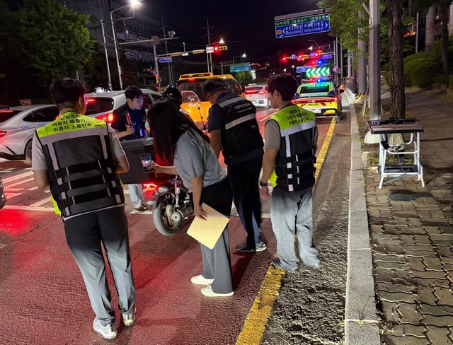남양주시, 유관기관과 불법 이륜자동차 합동단속 실시. 남양주시 제공