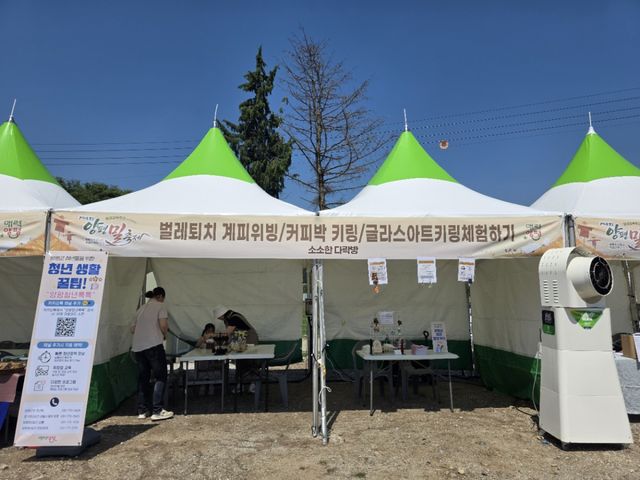 양평군이 지역축제와 연계해 청년부스 운영을 지원했다. 양평군 제공