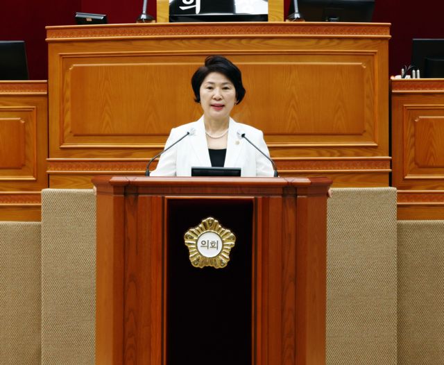안양시의회 더불어민주당 최병일 의원이 17일 열린 제311회 임시회에서 5분 자유발언을 하고 있다. 안양시의회 제공