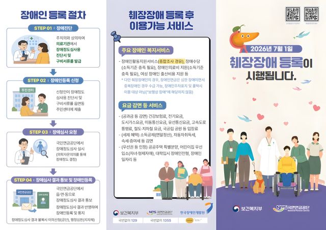 장애인 증록 홍보물. 시흥시 제공