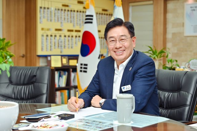 전진선 양평군수 집무실 사진. 양평군 제공