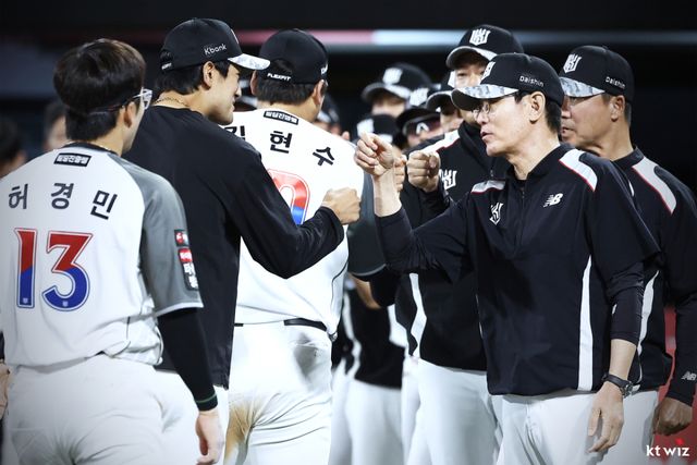 KT는 안현민과 소형준의 복귀로 선두 LG 추격에 동력을 얻게 됐다. KT 제공