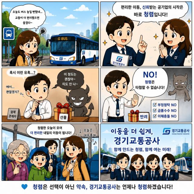 경기교통공사 청렴 인권 공모전 최우수작. 경기교통공사 제공.